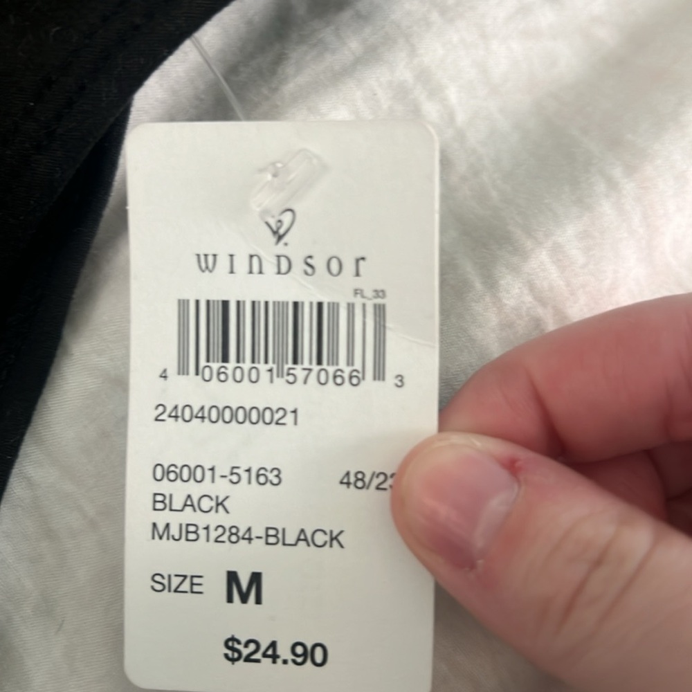 Windsor open back black body suit size m - Picture 2 of 3
